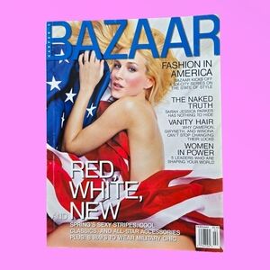 Vintage February 2001 Harper's Bazaar Sarah Jessica Parker Fashion Magazine